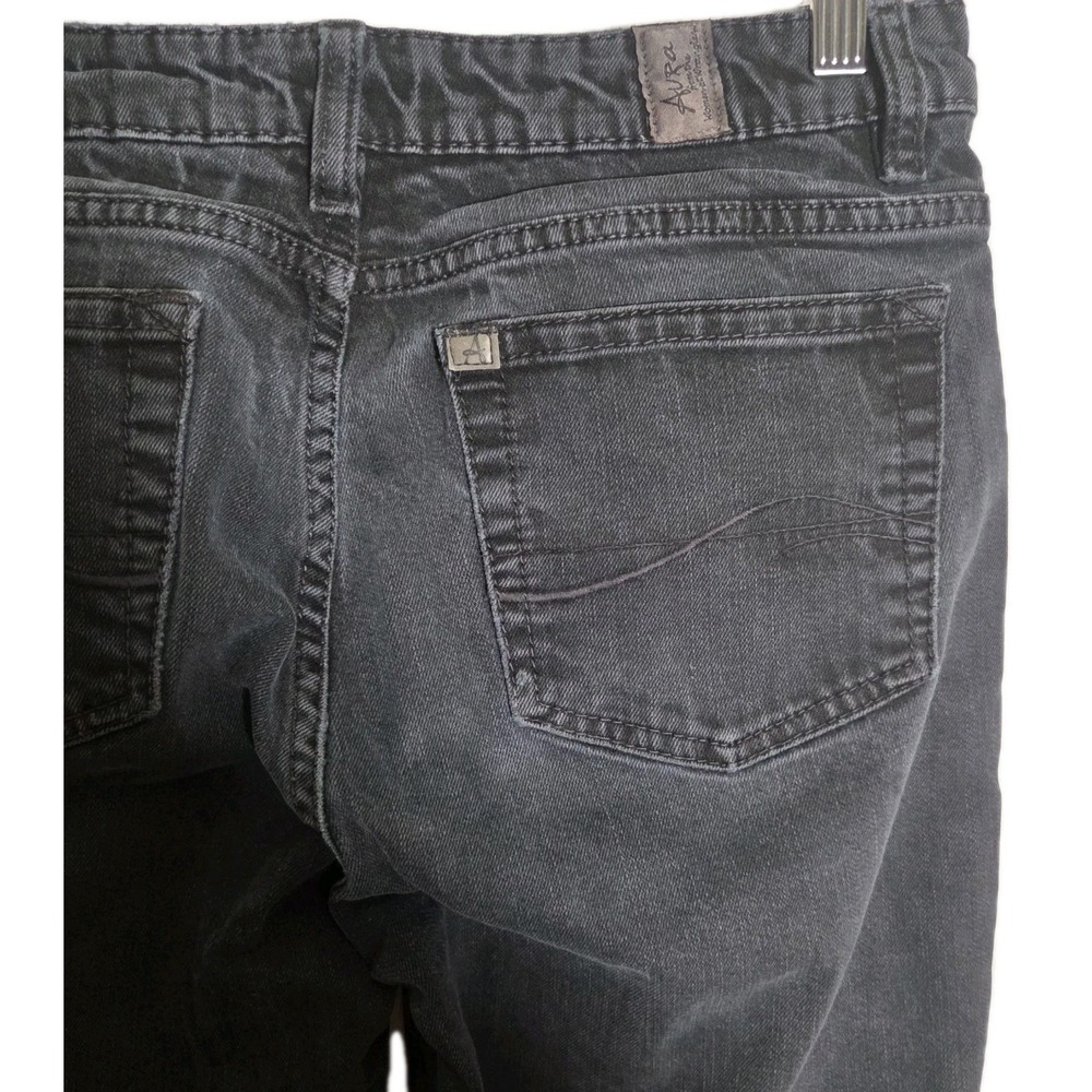 Wrangler Aura Bootcut Jeans Women's 8R Short Dark‎ Wash Mid Rise Stretch Denim - Picture 8 of 9